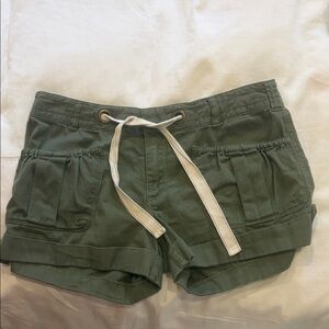 Olive Green Women's Shorts